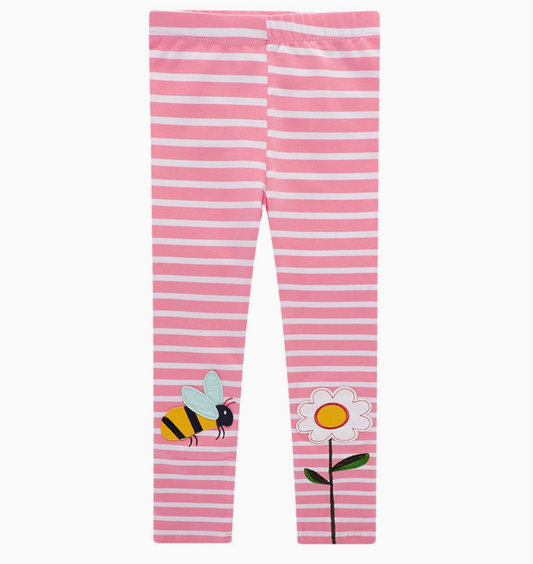 Kids Bee & Flower Leggings