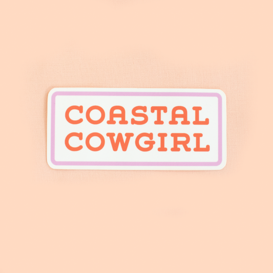 Coastal Cowgirl Sticker