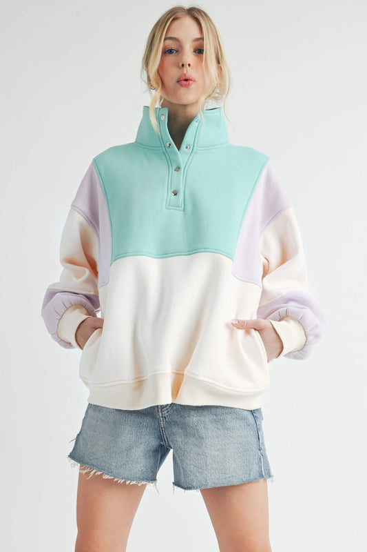 Coastal Dream Half-Snap Pullover