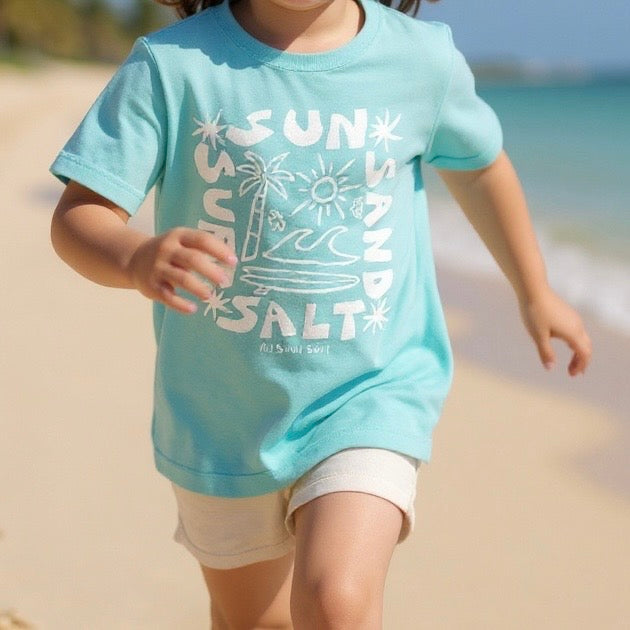 Sun Sand Salt Kids tee