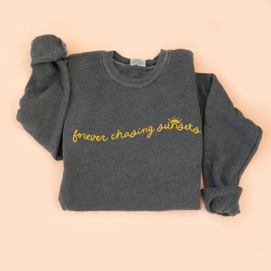 Forever Chasing Sunsets Mineral Washed Sweatshirt