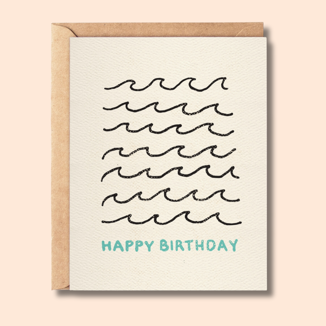 Happy Birthday Wave Card