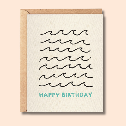 Happy Birthday Wave Card