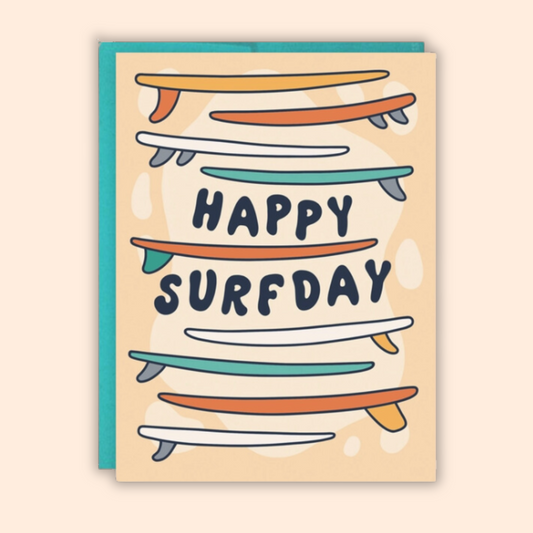 Happy Surfday Greeting Card