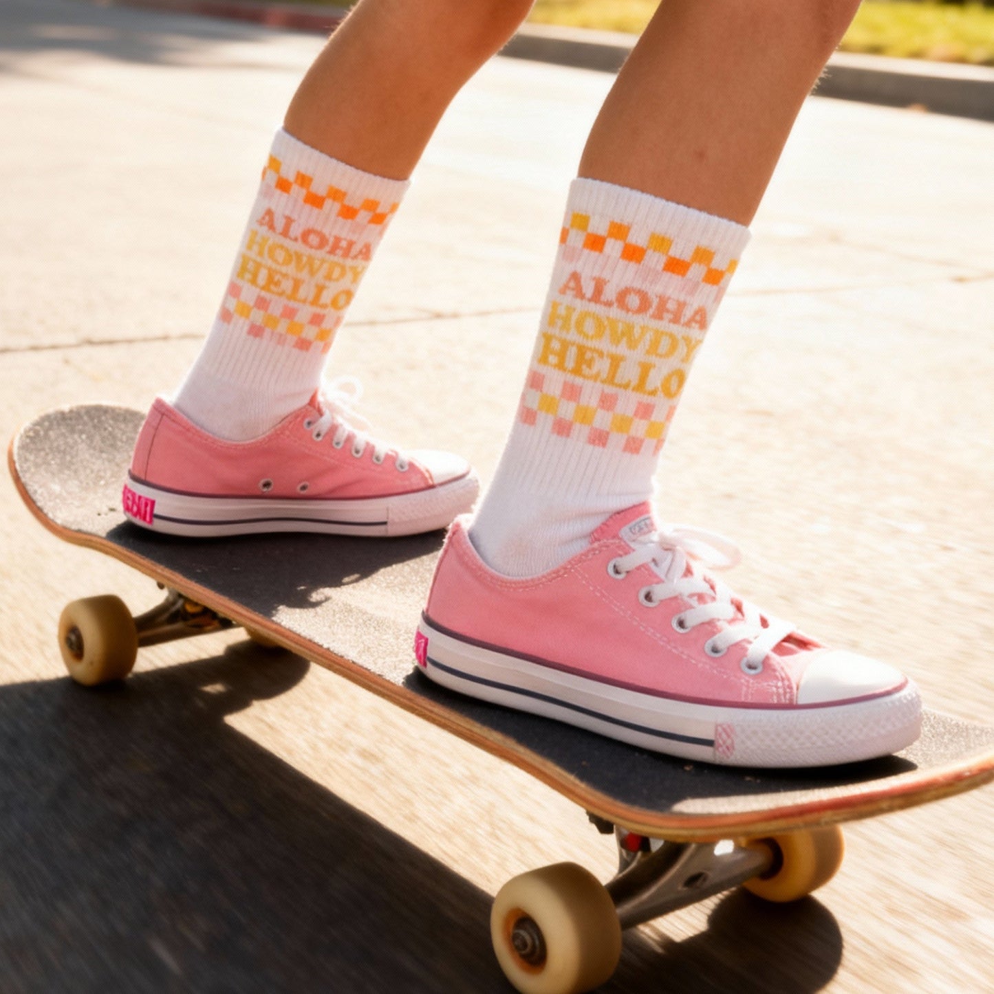 Aloha Howdy Hello Kids Socks