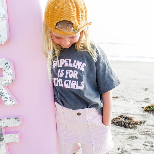 Pipeline Is For The Girls Kids Tee