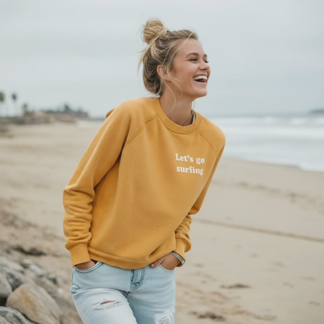 Let's Go Surfing Adult Sweatshirt – All Swell Surf