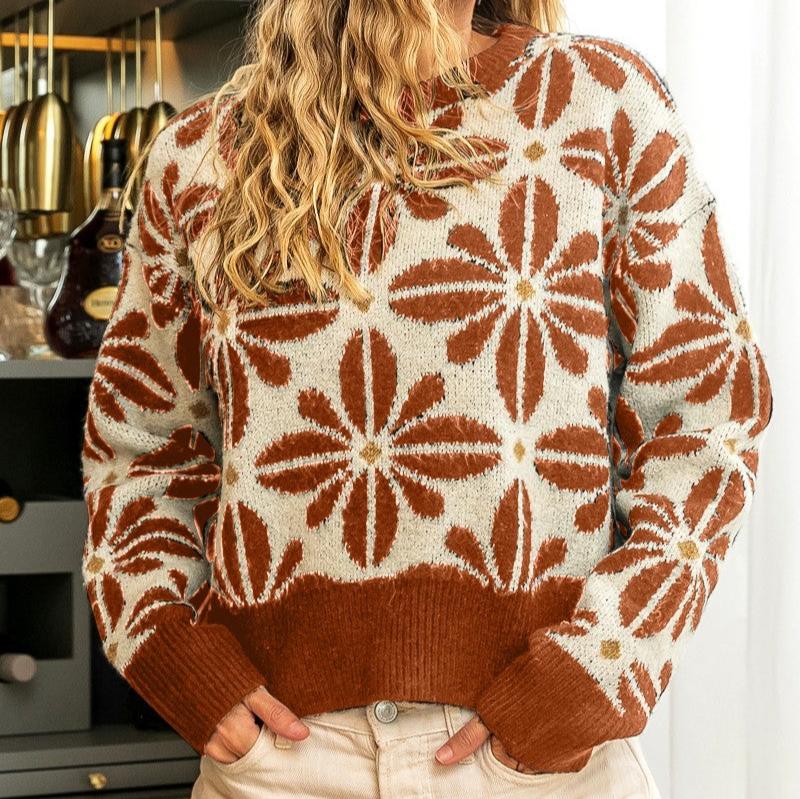 Coastal Daisy Knit Sweater