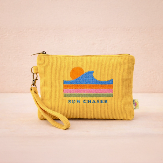 Sun Chaser Corduroy Wristlet