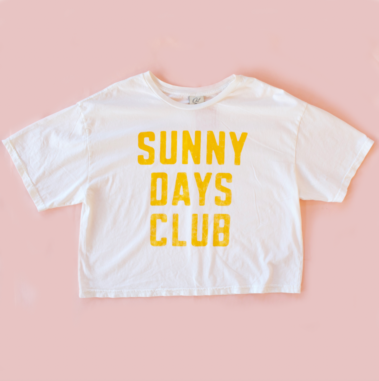 Sunny Days Club Cropped Tee