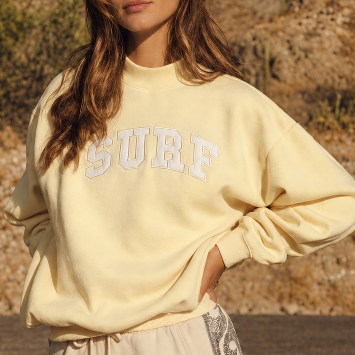 Surf Mock Neck Sweater